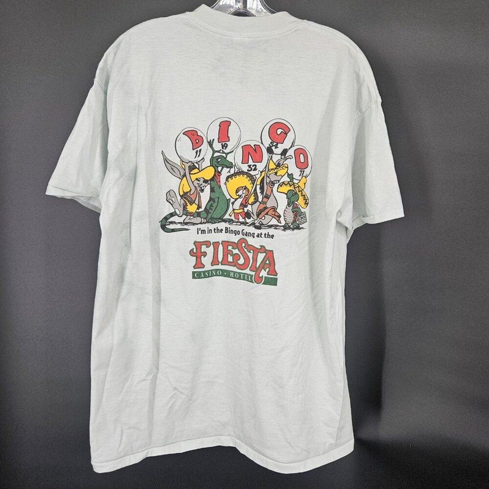 Vint Fiesta Casino Hotel Shirt Mens Extra Large Bingo Gang 90s Single Stitch USA